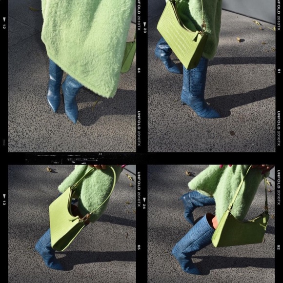 Paris Texas Moroccan Blue Knee Croc Leather Boot - Picture 7 of 13